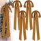 4 Pcs Velvet Christmas Bows 23.5 x 8.7 Inches Large Velvet Christmas Staircase Wreath Bows Rustic Crafts Velvet Bows for Christmas Indoor Outdoor Decoration
